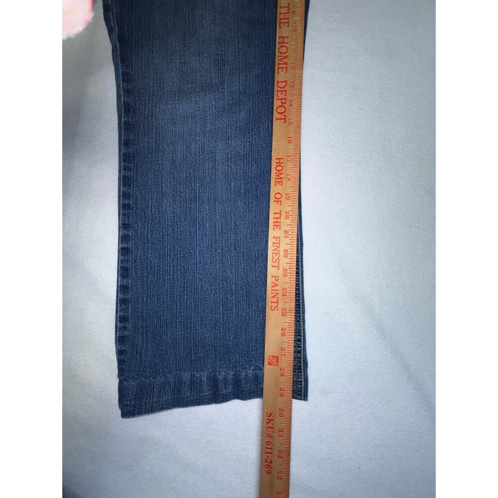 Gloria Vanderbilt Women's Blue Size 16 Straight Leg Stretch Embroidered Pants - Picture 8 of 10